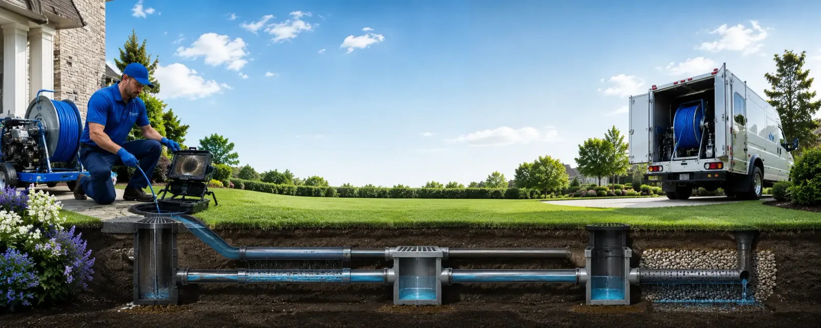 Outdoor drain cleaning information for Farmington Falls, ME